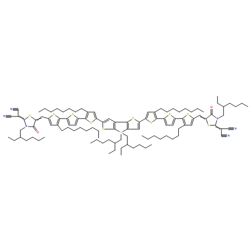 Propanedinitrile, 2,2'-[[4,4-bis(2-ethylhexyl)-4H-silolo[2,3-b:4,5-b']dithiophene-2,6-diyl]bis[(3,3''-dioctyl[2,2':5',2''-terthiophene]-5'',5-diyl)methylidyne[3-(2-ethylhexyl)-4-oxo-5,2-thiazolidinediylidene]]]bis- 