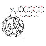 2'H-[5,6]Fullereno-C60-Ih-[1,2-c]pyrrolium, 1',5'-dihydro-1',1'-dimethyl-2'-[2,3,4-tris[2-(2-methoxyethoxy)ethoxy]phenyl]-, iodide (1:1) 