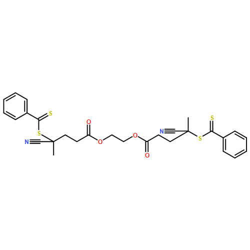 Pentanoic acid, 4-cyano-4-[(phenylthioxomethyl)thio]-, 1,1'-(1,2-ethanediyl) ester 