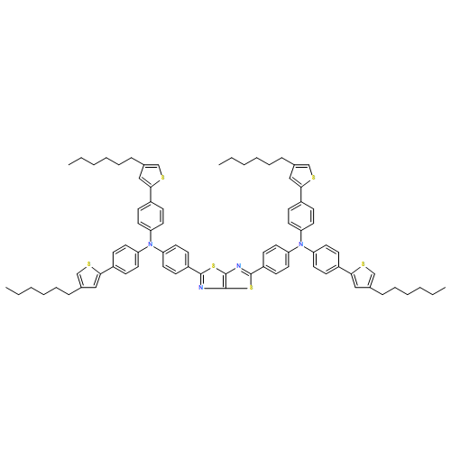 Benzenamine, 4,4'-thiazolo[5,4-d]thiazole-2,5-diylbis[N,N-bis[4-(4-hexyl-2-thienyl)phenyl]- 