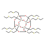 Pentacyclo[9.5.1.13,9.15,15.17,13]octasiloxane, 1,3,5,7,9,11,13,15-octakis[2-(ethylthio)ethyl]- 