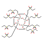 Pentacyclo[9.5.1.13,9.15,15.17,13]octasiloxane, 1,3,5,7,9,11,13,15-octakis[2-(ethylsulfonyl)ethyl]- 