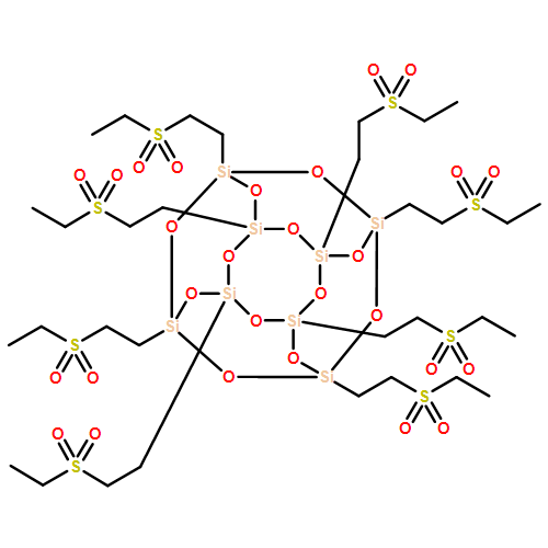 Pentacyclo[9.5.1.13,9.15,15.17,13]octasiloxane, 1,3,5,7,9,11,13,15-octakis[2-(ethylsulfonyl)ethyl]- 