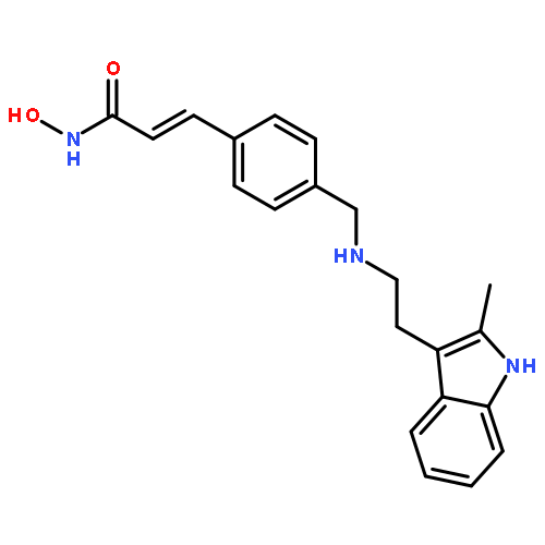 (E)-N-Hydroxy-3-(4-(((2-(2-methyl-1H-indol-3-yl)ethyl)amino)methyl)phenyl)acrylamide