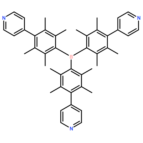 4,4',4''-[borylidynetris(2,3,5,6-tetramethyl-4,1-phenylene)]tris-Pyridine