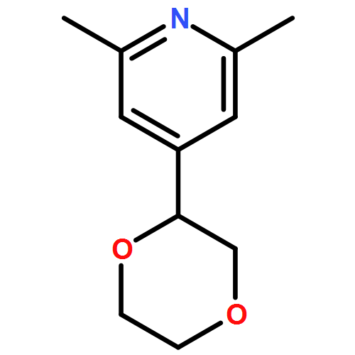 4-(1,4-DIOXAN-2-YL)-2,6-DIMETHYLPYRIDINE