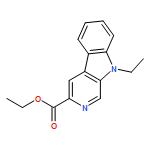 ETHYL 9-ETHYLPYRIDO[3,4-B]INDOLE-3-CARBOXYLATE