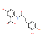 2-[[(E)-3-(3,4-DIHYDROXYPHENYL)PROP-2-ENOYL]AMINO]-5-HYDROXYBENZOIC ACID