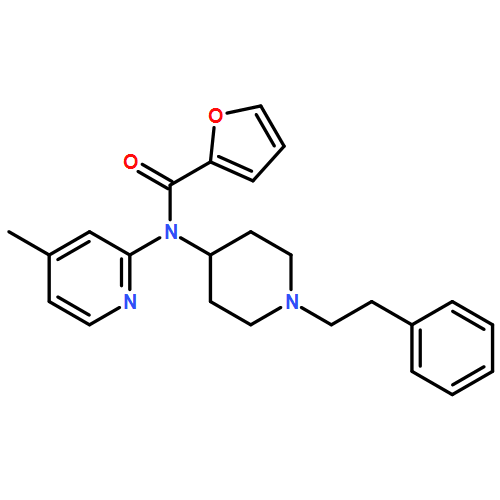 2-Furancarboxamide, N-(4-methyl-2-pyridinyl)-N-[1-(2-phenylethyl)-4-piperidinyl]-