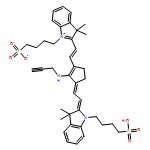 4-[2-[(E)-2-[(3Z)-3-[(2Z)-2-[3,3-DIMETHYL-1-(4-SULFOBUTYL)INDOL-2-YLIDENE]ETHYLIDENE]-2-(PROP-2-YNYLAMINO)CYCLOPENTEN-1-YL]ETHENYL]-3,3-DIMETHYLINDOL-1-IUM-1-YL]BUTANE-1-SULFONATE