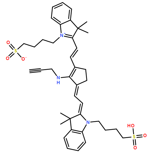 4-[2-[(E)-2-[(3Z)-3-[(2Z)-2-[3,3-DIMETHYL-1-(4-SULFOBUTYL)INDOL-2-YLIDENE]ETHYLIDENE]-2-(PROP-2-YNYLAMINO)CYCLOPENTEN-1-YL]ETHENYL]-3,3-DIMETHYLINDOL-1-IUM-1-YL]BUTANE-1-SULFONATE