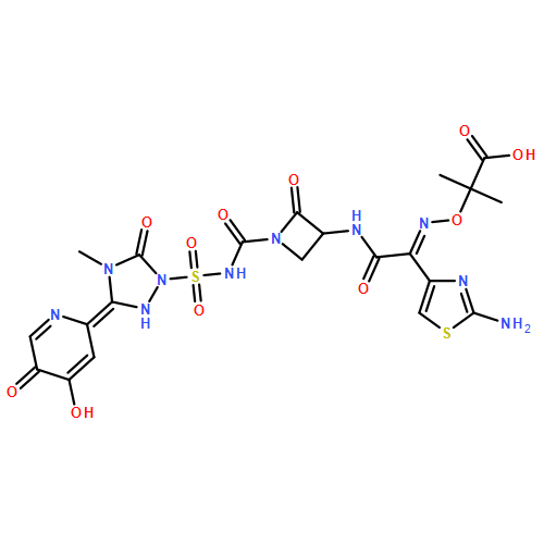 Propanoic acid, 2-[[[N-(Z)]-[1-(2-amino-4-thiazolyl)-2-[[(3S)-1-[[[[3-(1,4-dihydro-5-hydroxy-4-oxo-2-pyridinyl)-4,5-dihydro-4-methyl-5-oxo-1H-1,2,4-triazol-