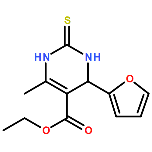 <br>Ethyl 4-(furan-2-yl)-6-methyl-2-thioxo-1,2,3,4-tetrahydropyrimidine-5-carbo xylate