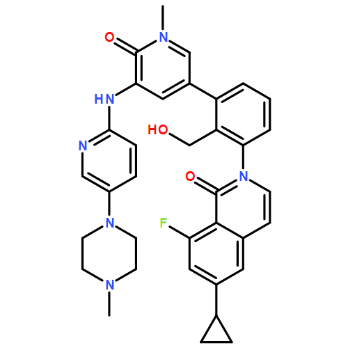 1(2H)-Isoquinolinone, 6-cyclopropyl-2-[3-[1,6-dihydro-1-methyl-5-[[5-(4-methyl-1-piperazinyl)-2-pyridinyl]amino]-6-oxo-3-pyridinyl]-2-