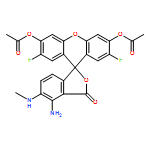 Spiro[isobenzofuran-1(3H),9'-[9H]xanthen]-3-one,3',6'-bis(acetyloxy)-4-amino-2',7'-difluoro-5-(methylamino)-