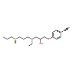 Benzonitrile,4-[3-[ethyl[3-(propylsulfinyl)propyl]amino]-2-hydroxypropoxy]-