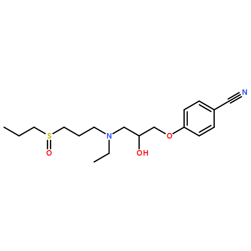 Benzonitrile,4-[3-[ethyl[3-(propylsulfinyl)propyl]amino]-2-hydroxypropoxy]-