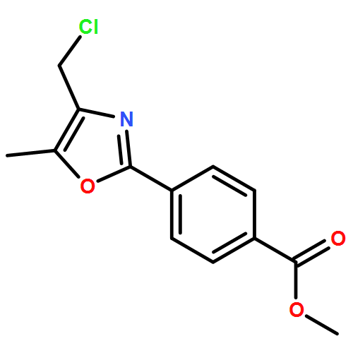 METHYL 4-[4-(CHLOROMETHYL)-5-METHYL-1,3-OXAZOL-2-YL]BENZOATE 