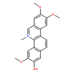 2-HYDROXY-3,8,9-TRIMETHOXY-5-METHYLBENZO[C]PHENANTHRIDINIUM 