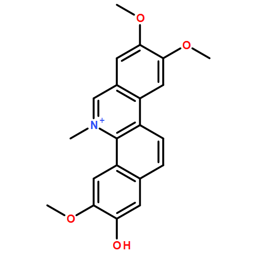 2-HYDROXY-3,8,9-TRIMETHOXY-5-METHYLBENZO[C]PHENANTHRIDINIUM 