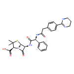 (2S,5R,6R)-3,3-DIMETHYL-7-OXO-6-[[(2R)-2-PHENYL-2-[[2-[4-(1,4,5,6-TETRAHYDROPYRIMIDIN-2-YL)PHENYL]ACETYL]AMINO]ACETYL]AMINO]-4-THIA-1-AZABICYCLO[3.2.0]HEPTANE-2-CARBOXYLIC ACID