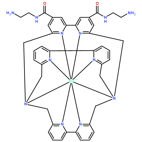 Europium(3+),[N,N'-bis(2-aminoethyl)-1,14,39,40,41,42,43,44-octaazaoctacyclo[12.12.12.13,7.18,12.116,20.121,25.128,32.133,37]tetratetraconta-3,5,7(44),8,10,12(43),16,18,20(42),21,23,25(41),28,30,32(40),33,35,37(39)-octadecaene-5,10-dicarboxamide-kN1,kN14,kN39,kN40,kN41,kN42,kN43,kN44]-