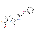 METHYL 3,3-DIMETHYL-7-OXO-6-[(2-PHENOXYACETYL)AMINO]-4-THIA-1-AZABICYCLO[3.2.0]HEPTANE-2-CARBOXYLATE 