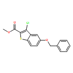 METHYL 3-CHLORO-5-PHENYLMETHOXY-1-BENZOTHIOPHENE-2-CARBOXYLATE