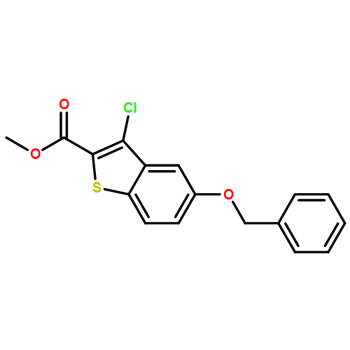 METHYL 3-CHLORO-5-PHENYLMETHOXY-1-BENZOTHIOPHENE-2-CARBOXYLATE