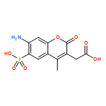 2-(7-AMINO-4-METHYL-2-OXO-6-SULFOCHROMEN-3-YL)ACETIC ACID 