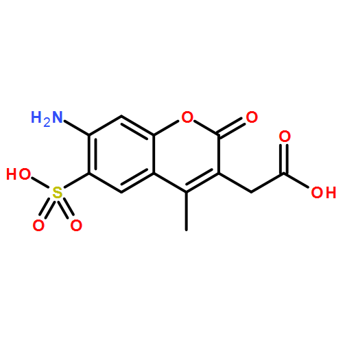 2-(7-AMINO-4-METHYL-2-OXO-6-SULFOCHROMEN-3-YL)ACETIC ACID 