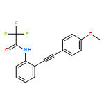 2,2,2-TRIFLUORO-N-[2-[2-(4-METHOXYPHENYL)ETHYNYL]PHENYL]ACETAMIDE 