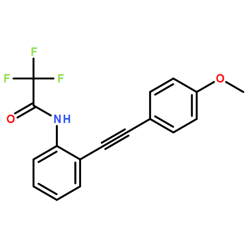 2,2,2-TRIFLUORO-N-[2-[2-(4-METHOXYPHENYL)ETHYNYL]PHENYL]ACETAMIDE 