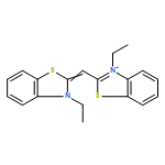 Benzothiazolium, 3-ethyl-2-[(3-ethyl-2(3H)-benzothiazolylidene)methyl]-