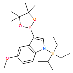 [5-METHOXY-3-(4,4,5,5-TETRAMETHYL-1,3,2-DIOXABOROLAN-2-YL)INDOL-1-YL]-TRI(PROPAN-2-YL)SILANE