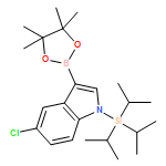 [5-CHLORO-3-(4,4,5,5-TETRAMETHYL-1,3,2-DIOXABOROLAN-2-YL)INDOL-1-YL]-TRI(PROPAN-2-YL)SILANE