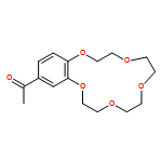 Ethanone, 1-(2,3,5,6,8,9,11,12-octahydro-1,4,7,10,13-benzopentaoxacyclopentadecin-15-yl)-