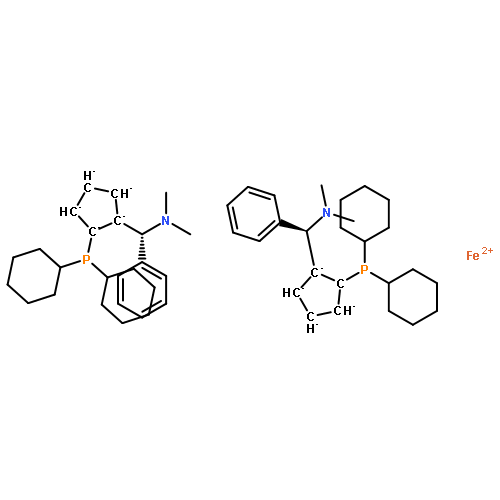 (SP,S'P)-1,1'-Bis(dicyclohexylphosphino)-2,2'-bis[(R)-alpha-(dimethylamino) benzyl]ferrocene