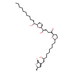 (2S)-4-[(2R)-9-[(5S)-5-[(4S)-1,4-DIHYDROXY-4-[(2R,5R)-5-[(1S)-1-HYDROXYUNDECYL]OXOLAN-2-YL]BUTYL]OXOLAN-2-YL]-2-HYDROXYNONYL]-2-METHYL-2H-FURAN-5-ONE