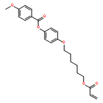 Benzoic acid, 4-methoxy-, 4-[[6-[(1-oxo-2-propen-1-yl)oxy]hexyl]oxy]phenyl ester