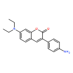 3-(4-AMINOPHENYL)-7-(DIETHYLAMINO)CHROMEN-2-ONE