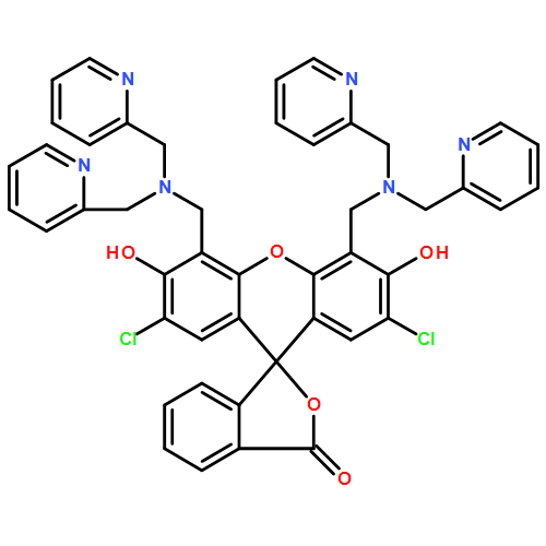 2-(4,5-bis{[bis(pyridin-2-ylmethyl)ammonio]methyl}-2,7-dichloro-6-oxido-3-oxo-3H-xanthen-9-yl)benzoate