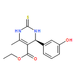 5-Pyrimidinecarboxylicacid, 1,2,3,4-tetrahydro-4-(3-hydroxyphenyl)-6-methyl-2-thioxo-, ethyl ester,(4S)-