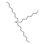 Phosphine sulfide, trioctyl-