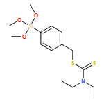 Carbamodithioic acid, N,N-diethyl-, [4-(trimethoxysilyl)phenyl]methyl ester