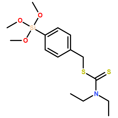 Carbamodithioic acid, N,N-diethyl-, [4-(trimethoxysilyl)phenyl]methyl ester