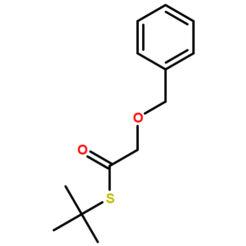 Ethanethioic acid, 2-(phenylmethoxy)-, S-(1,1-dimethylethyl) ester