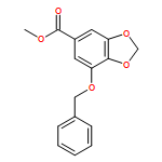 METHYL 7-PHENYLMETHOXY-1,3-BENZODIOXOLE-5-CARBOXYLATE