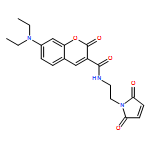 2H-1-Benzopyran-3-carboxamide,7-(diethylamino)-N-[2-(2,5-dihydro-2,5-dioxo-1H-pyrrol-1-yl)ethyl]-2-oxo-