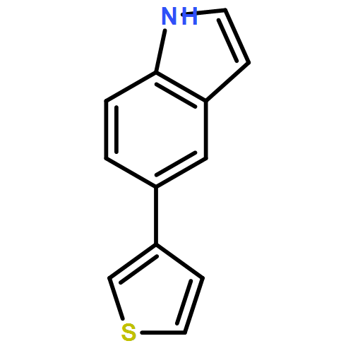 1H-Indole, 5-(3-thienyl)- 